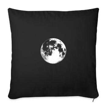 moonlight - Sofa pillowcase 17,3'' x 17,3'' (45 x 45 cm) - black - Front