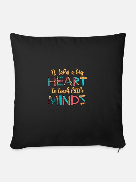 Kindergärtnerin Tagesmutter Erzieher - Sofakissenbezug 45 x 45 cm - Schwarz