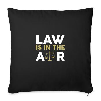 Avocat juriste avocat avocat - Housse de coussin décorative 45 x 45 cm - noir - Devant