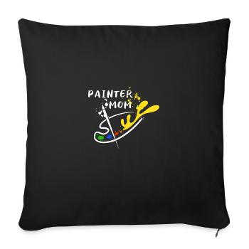 Maler Handwerker Beruf Spruch Geschenk - Sofakissenbezug 45 x 45 cm - Schwarz - Vorne