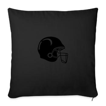 football helmet - Sofakissenbezug 45 x 45 cm - Schwarz - Vorne