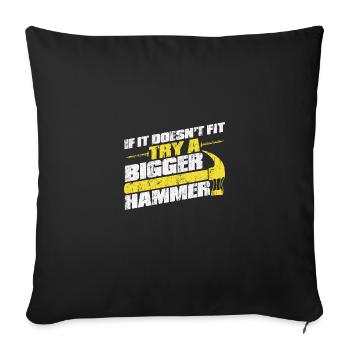 Carpenter Carpenter - Sofa pillowcase 17,3'' x 17,3'' (45 x 45 cm) - black - Front