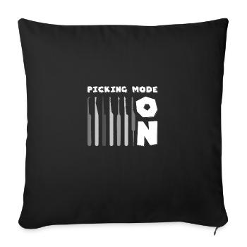 Locksmith locksmith's shop, castles craftsmen - Sofa pillowcase 17,3'' x 17,3'' (45 x 45 cm) - black - Front