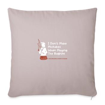 Scotland Bagpipe Bagpipe Musician Gift - Housse de coussin décorative 45 x 45 cm - taupe clair - Devant