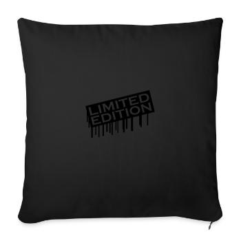 édition limitée 01 - Housse de coussin décorative 45 x 45 cm - noir - Devant
