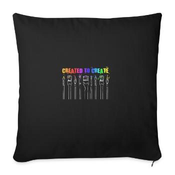 Maler Handwerker Beruf Spruch Geschenk - Sofakissenbezug 45 x 45 cm - Schwarz - Vorne