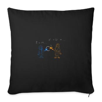 Professeur de mathématiques Phytagoras Gift - Housse de coussin décorative 45 x 45 cm - noir - Devant