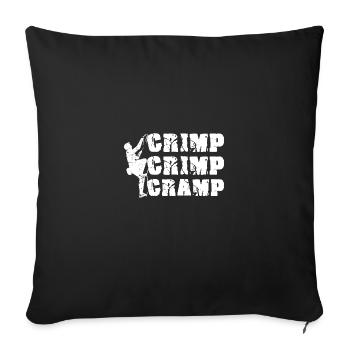 Climbing Mountaineering Climbers - Sofa pillowcase 17,3'' x 17,3'' (45 x 45 cm) - black - Front