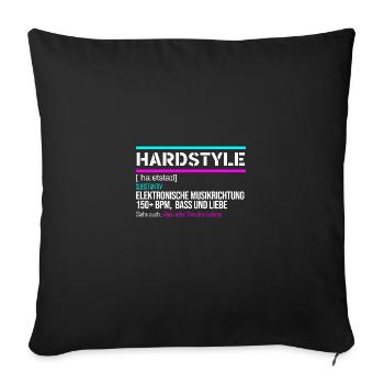 Hardstyle Definition Rave Festival 150 - Sofakissenbezug 45 x 45 cm - Schwarz - Vorne