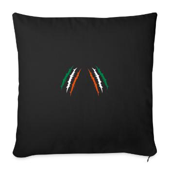 claw ireland - Sofa pillowcase 17,3'' x 17,3'' (45 x 45 cm) - black - Front