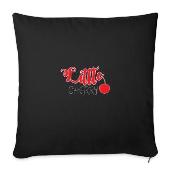 Little Cherry - Sofa pillowcase 17,3'' x 17,3'' (45 x 45 cm) - black - Front