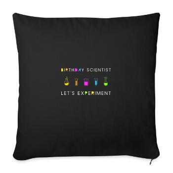 Festival médiéval de la Renaissance - Housse de coussin décorative 45 x 45 cm - noir - Devant