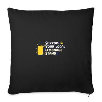 Lemonade Lemon Drink Soda Cadeau - Housse de coussin décorative 45 x 45 cm - noir - Devant