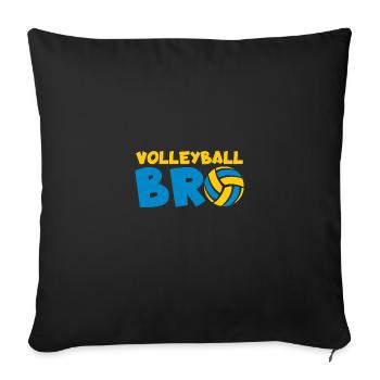 Volleyball Beach Volleyball - Sofa pillowcase 17,3'' x 17,3'' (45 x 45 cm) - black - Front