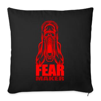 Faiseur de peur - Housse de coussin décorative 45 x 45 cm - noir - Devant