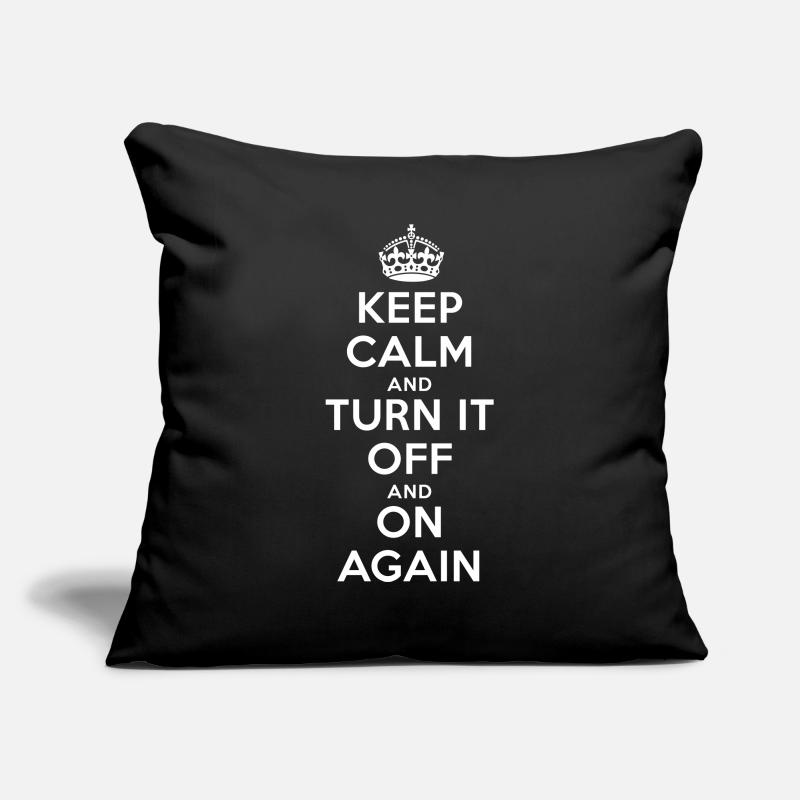 Keep Calm – Turn it Off Nerd Admin Design Sofa pillowcase 17,3'' x 17,3'' (45 x 45 cm)