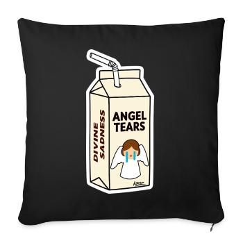 Angel Tears Carton - Sofa pillowcase 17,3'' x 17,3'' (45 x 45 cm) - black - Front