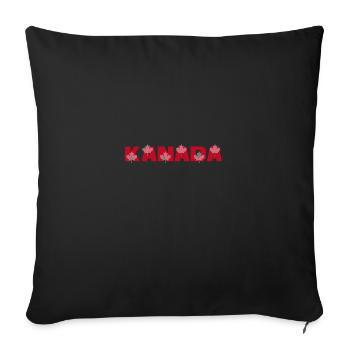 kanada - Sofakissenbezug 45 x 45 cm - Schwarz - Vorne