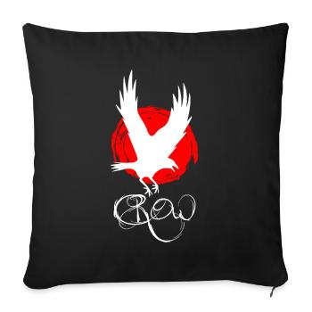 Corbeau corbeau - Housse de coussin décorative 45 x 45 cm - noir - Devant
