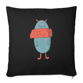monster - Sofa pillowcase 17,3'' x 17,3'' (45 x 45 cm) - black - Front