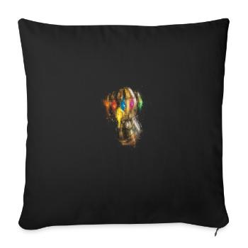 Infinity Handschuh - Sofakissenbezug 45 x 45 cm - Schwarz - Vorne
