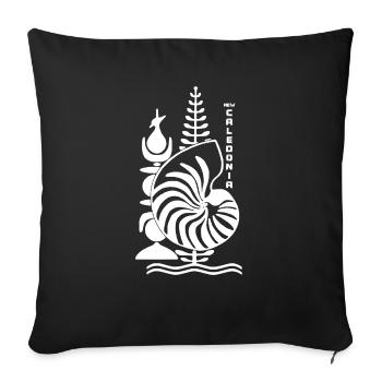 New Caledonia - Sofa pillowcase 17,3'' x 17,3'' (45 x 45 cm) - black - Front