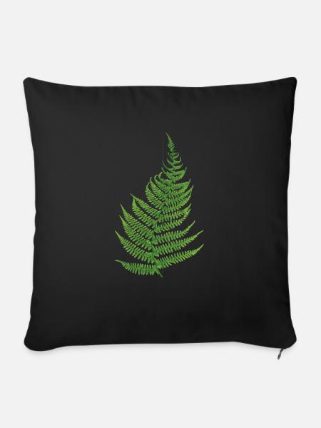 FARN LOVER - Sofa pillowcase 17,3'' x 17,3'' (45 x 45 cm) - black