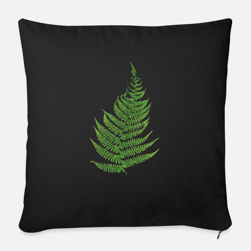 FARN LOVER - Housse de coussin décorative 45 x 45 cm - noir
