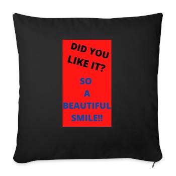 DID YOU LIKE IT? - Housse de coussin décorative 45 x 45 cm - noir - Devant