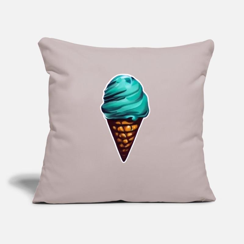 Glace Ontueuse dans son Cornet Housse de coussin décorative 45 x 45 cm
