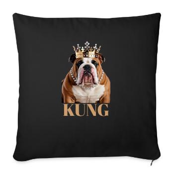 Bulldog King Sweden - Sofa pillowcase 17,3'' x 17,3'' (45 x 45 cm) - black - Front
