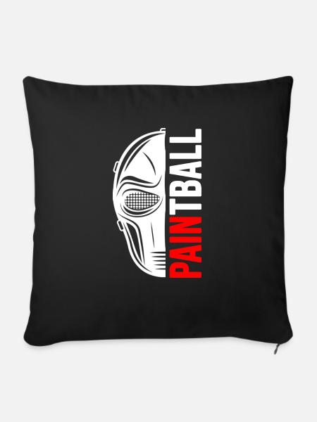 paintball gotcha-game painter - Sofakissenbezug 45 x 45 cm - Schwarz
