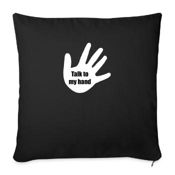 talktomyhand - Housse de coussin décorative 45 x 45 cm - noir - Devant