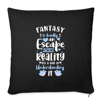 Fantasy Daughter Child - Sofa pillowcase 17,3'' x 17,3'' (45 x 45 cm) - black - Front