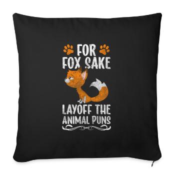 Animal Animals Wild Wilderness - Sofa pillowcase 17,3'' x 17,3'' (45 x 45 cm) - black - Front