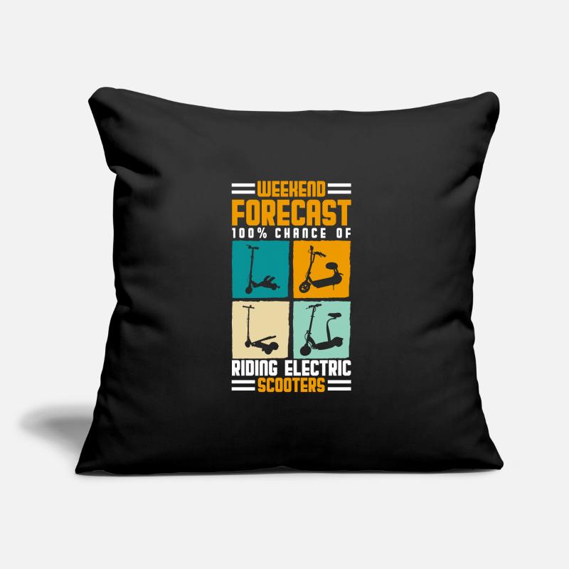 Rollerfahrer Elektrisch E-Roller Hybrid Sofakissenbezug 45 x 45 cm