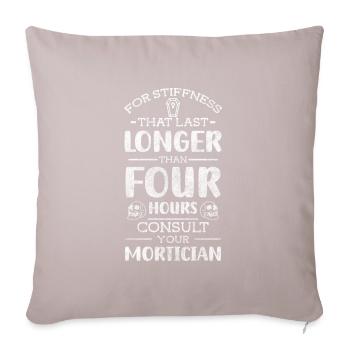 Fossoyeur travail morticien - Housse de coussin décorative 45 x 45 cm - taupe clair - Devant