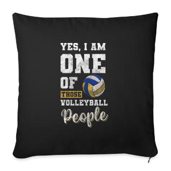 Sport Match - Sofa pillowcase 17,3'' x 17,3'' (45 x 45 cm) - black - Front