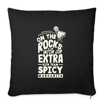 Attenzione Spicy Margarita Cocktail Lover's - Sofakissenbezug 45 x 45 cm - Schwarz - Vorne