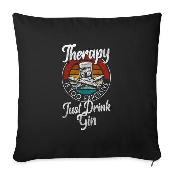 cocktail bartender bachelor party - Sofa pillowcase 17,3'' x 17,3'' (45 x 45 cm) - black - Front