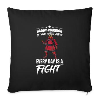 Father's Day gift for dad for Men's Day - Sofa pillowcase 17,3'' x 17,3'' (45 x 45 cm) - black - Front