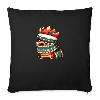 Comic Character - Sofa pillowcase 17,3'' x 17,3'' (45 x 45 cm) - black - Front