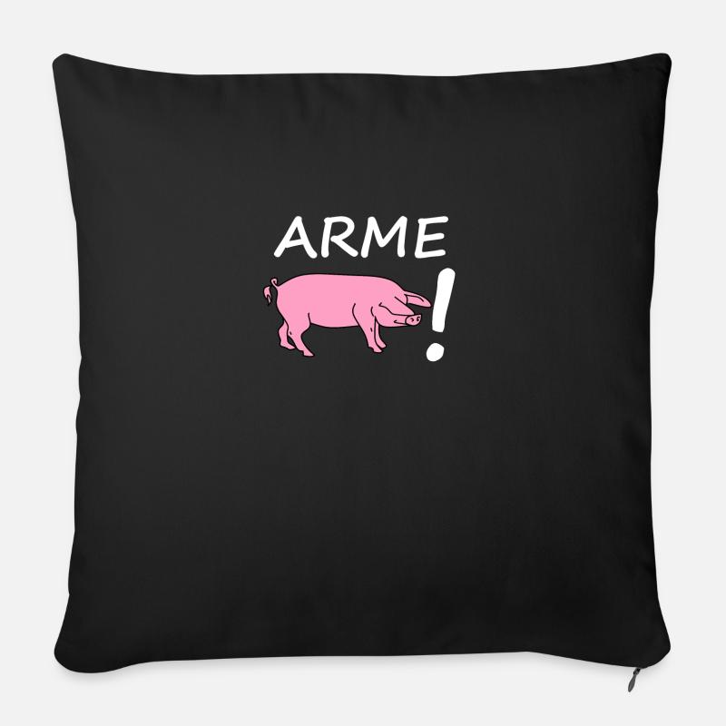 Arme sau - Sofakissenbezug 45 x 45 cm - Schwarz