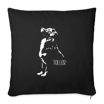 Great Silhouette Retriever Dog Dog Wilsigns - Sofa pillowcase 17,3'' x 17,3'' (45 x 45 cm) - black - Front