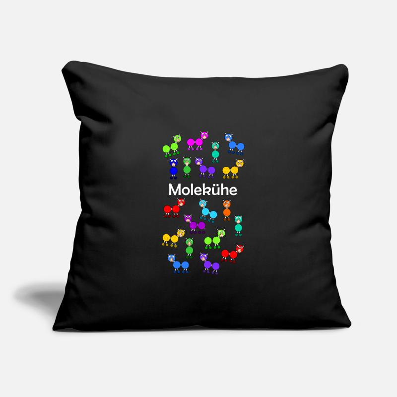Molécules + vaches = molécules Housse de coussin décorative 45 x 45 cm