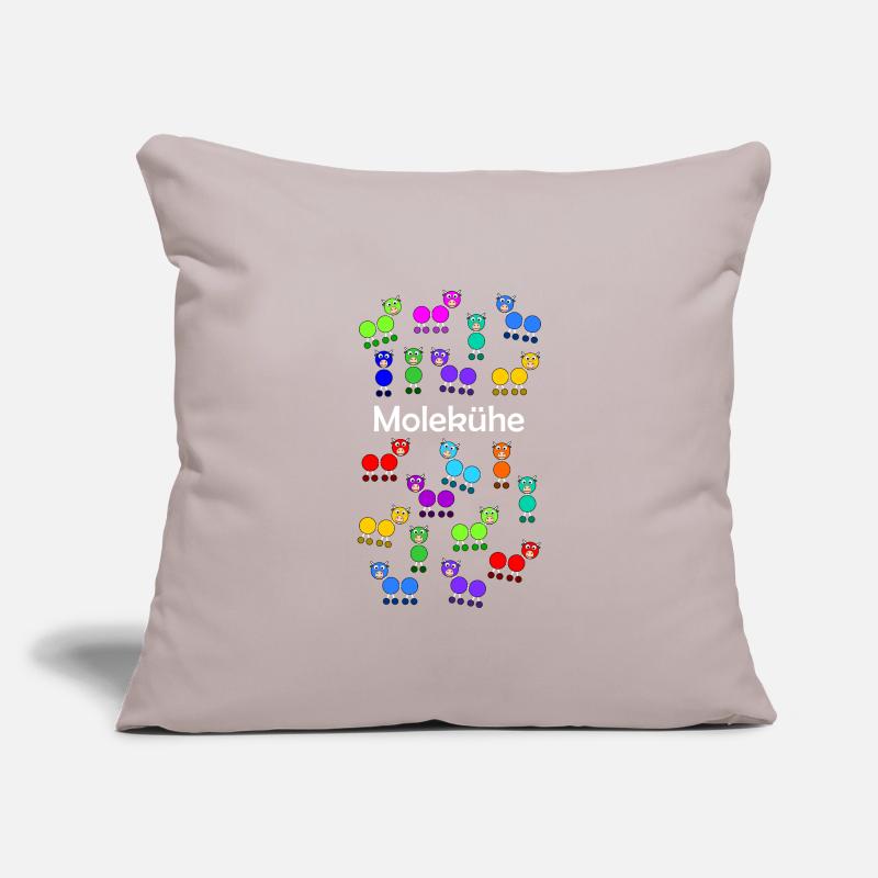 Molécules + vaches = molécules Housse de coussin décorative 45 x 45 cm
