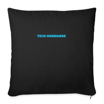 Tech Hardware - Housse de coussin décorative 45 x 45 cm - noir - Devant