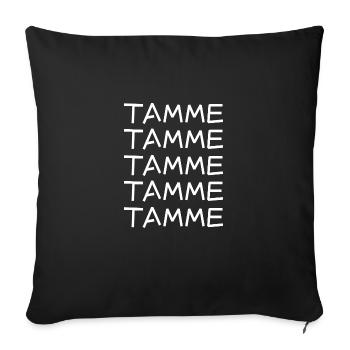 Tamme as a bachelor - Sofa pillowcase 17,3'' x 17,3'' (45 x 45 cm) - black - Front