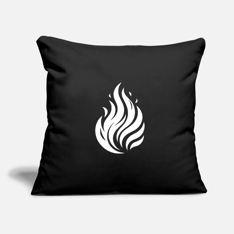 Fire Tattoo Flames Illustration Design Sofa pillowcase 17,3'' x 17,3'' (45 x 45 cm)
