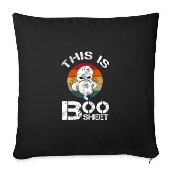 This is Boo Sheet - Halloween Kostüm Idee - Sofakissenbezug 45 x 45 cm - Schwarz - Vorne